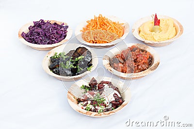 Different appetizer and anti pasti Stock Photo