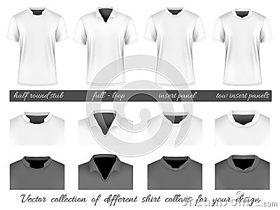 Different collars for your design Vector Illustration