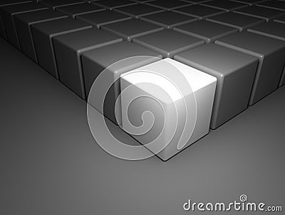 Different Cube Stock Photo