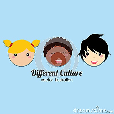 Different culture Vector Illustration