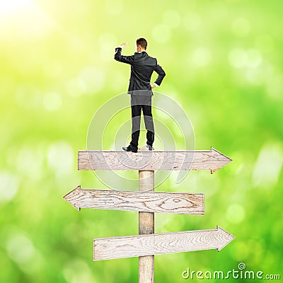 Different direction concept Stock Photo