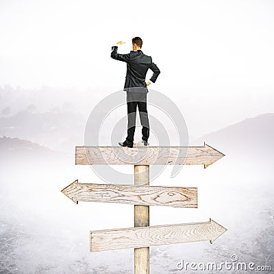 Different direction concept Stock Photo