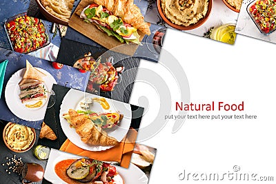 Different european food Stock Photo