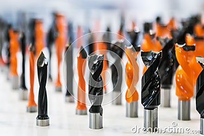 Different in form and purpose of the drill and the Boers Stock Photo