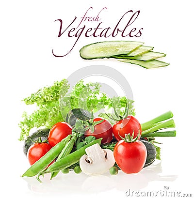 Different fresh vegetables Stock Photo