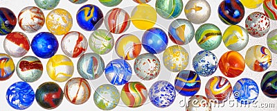 Different glass balls Stock Photo