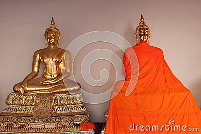 Different Golden Buddha Statue , Thailand Stock Photo