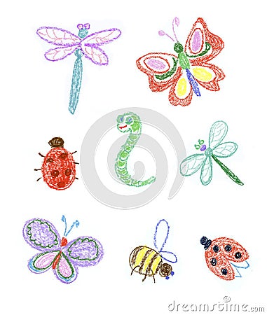 Different insects Stock Photo