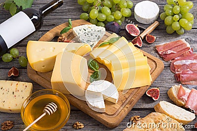 Different kind of cheese Stock Photo