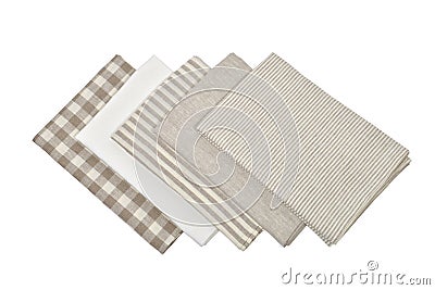 Different kitchen towels Stock Photo