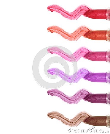 Different shades of lipstick Stock Photo