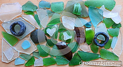 Colorful glass pieces, can use as background Stock Photo