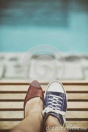 Different shoes Stock Photo