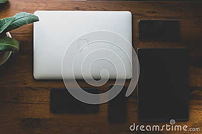 Variety of apple products on display Editorial Stock Photo