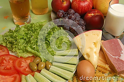 Different types of calorie Stock Photo