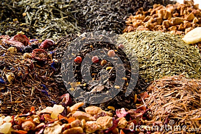 Different types of tea Stock Photo