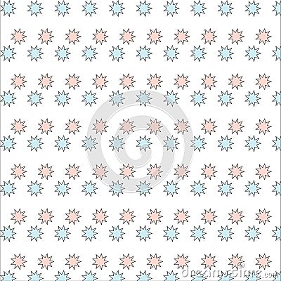 Different vector seamless patterns with swatch. Endless texture can be used for wallpaper, fills, web page background, surface t Vector Illustration