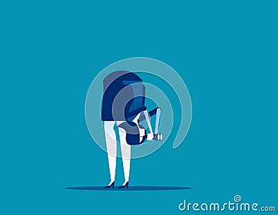 Different vision. Concept business individual vector illustration, Inspiration, View Vector Illustration