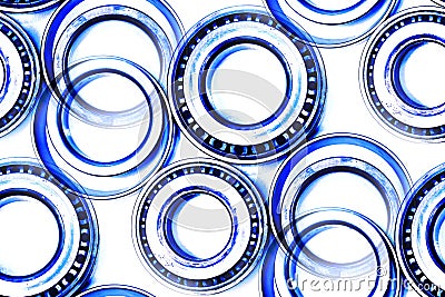 Differential bearings used auto parts abstract Stock Photo