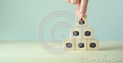 Differentiation strategy concept. Providing uniqueness, different and distinct from competitors, creating competitive advantages. Stock Photo