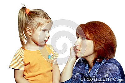 Difficult conversation Stock Photo