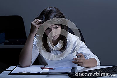 Difficult task at work Stock Photo