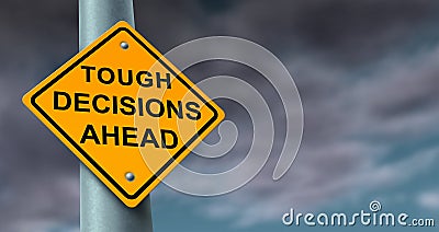 Difficult And Tough Decisions Stock Photo