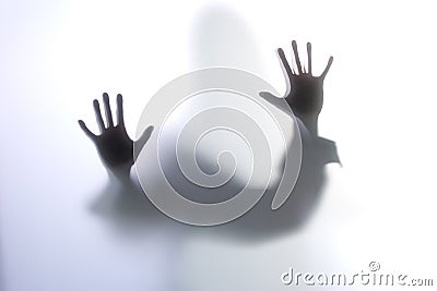 Diffused Silhouette of a woman Stock Photo