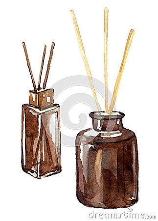 Diffuser with home fragrances. Stock Photo
