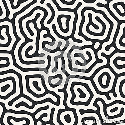 Diffusion reaction vector seamless pattern Vector Illustration