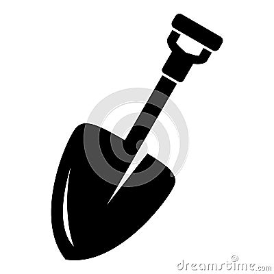 Dig spade icon, simple style Vector Illustration