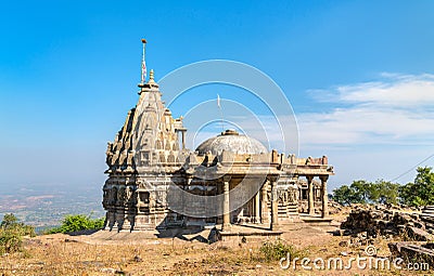 Digambar Jain Mandir, a temple on Pavagadh Hill - Gujarat, India Stock Photo