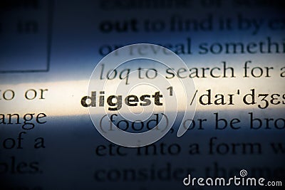 Digest Stock Photo