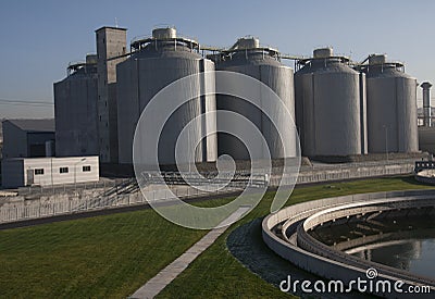 Digester building Stock Photo