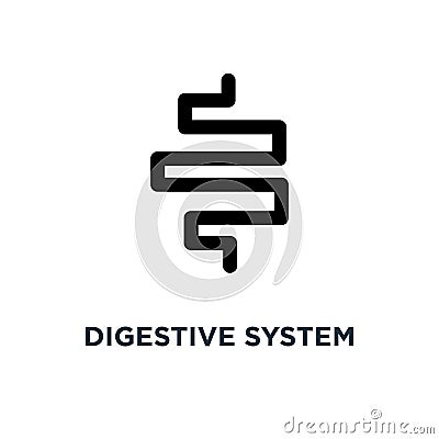 Digestive system icon. Simple element illustration. Digestive sy Vector Illustration