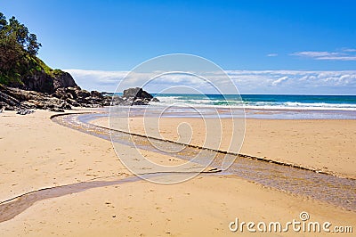 Diggers Beach - Coffs Harbour Stock Photo