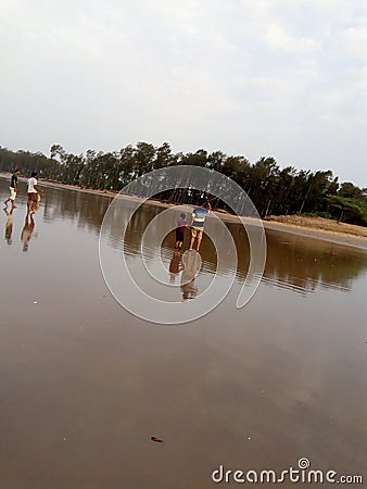 Digha at noon time to sea beach Editorial Stock Photo