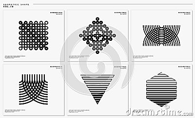 Digital abstract line connection logo design. Modern basic shape abstract vector Vector Illustration