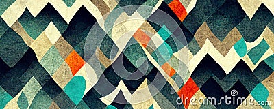 Digital abstract pattern, abstract geometrical themed heather background Stock Photo