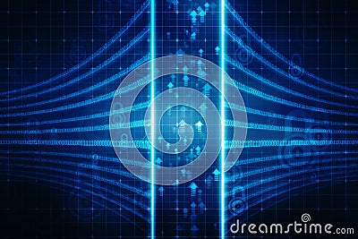 Digital Abstract technology background, Binary Background, futuristic background, cyberspace Concept Stock Photo