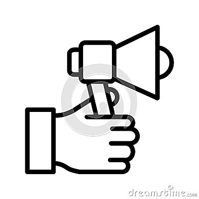Digital advertising Line Style vector icon which can easily modify or edit Vector Illustration