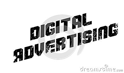 Digital Advertising rubber stamp Vector Illustration