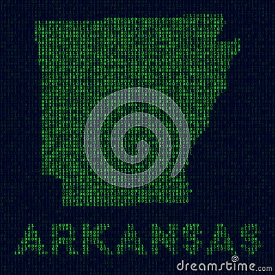 Digital Arkansas logo. Vector Illustration