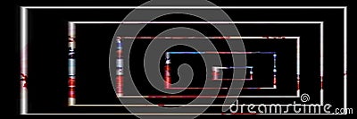 Digital art, abstract three-dimensional objects with soft lighting Stock Photo