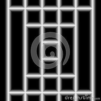 Digital art, abstract three-dimensional objects with soft lighting Stock Photo