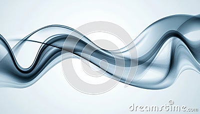 Digital art design featuring dynamic minimalist wave patterns Stock Photo