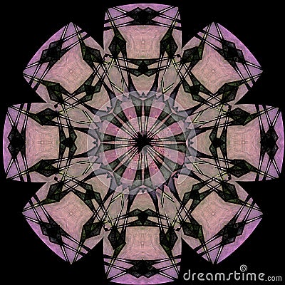 Digital art design, seamless pattern in violet rose and pink black Stock Photo