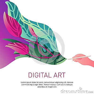 Digital art Vector Illustration