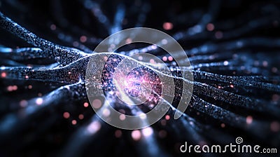 Digital background for exploring advanced technology and data processes Stock Photo