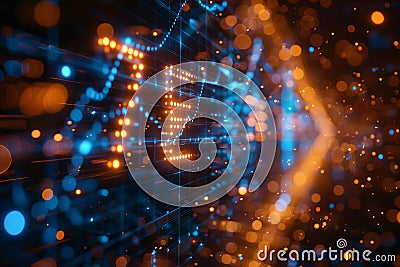 Digital background featuring numbers and charts with the text 